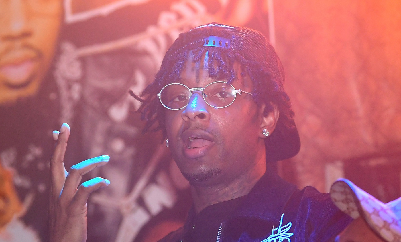 Lil Baby Young Thug More Pull Up To 21 Savage S 70s Themed B Day Party Complex