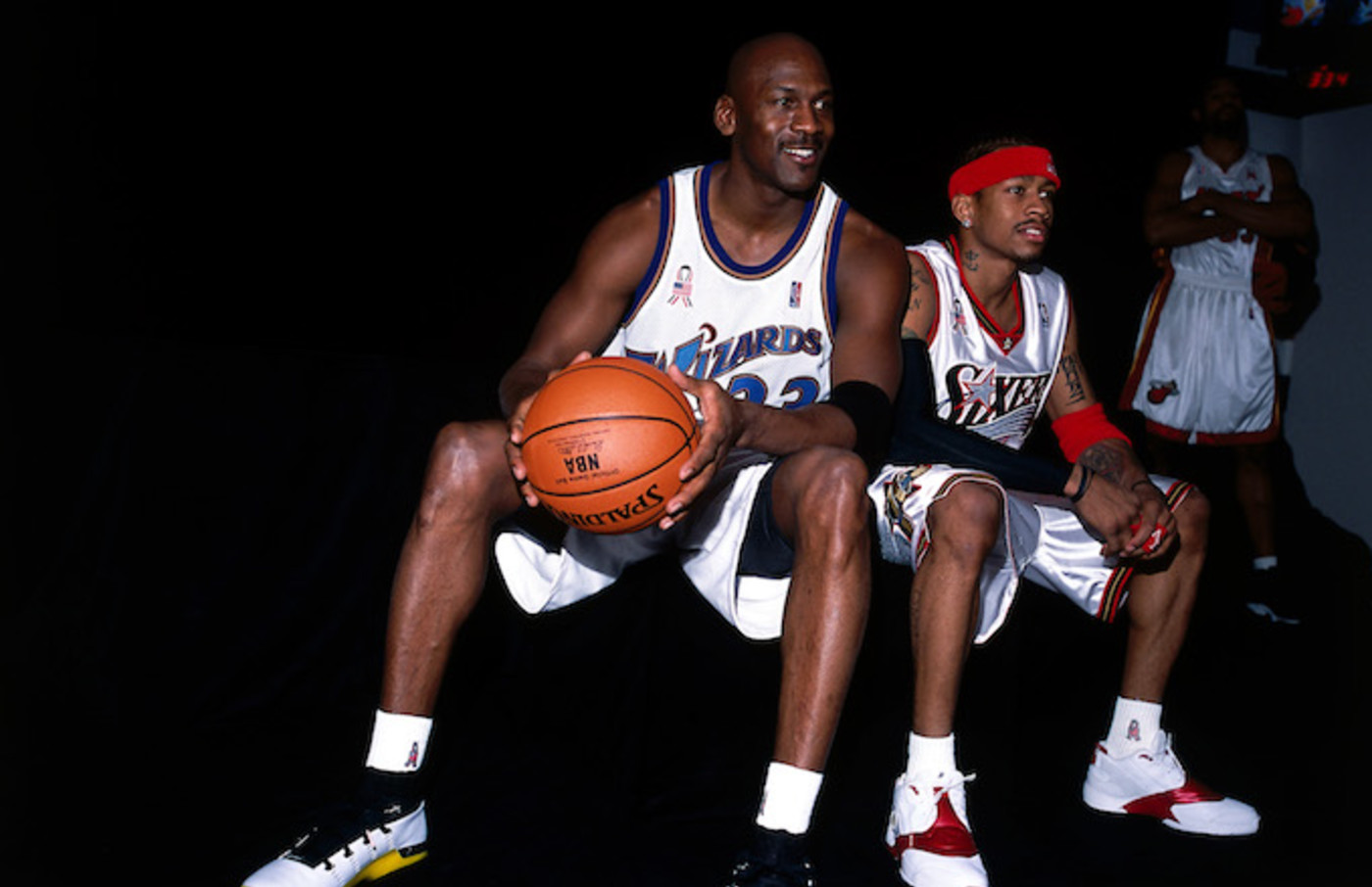 Michael jordan on allen iverson