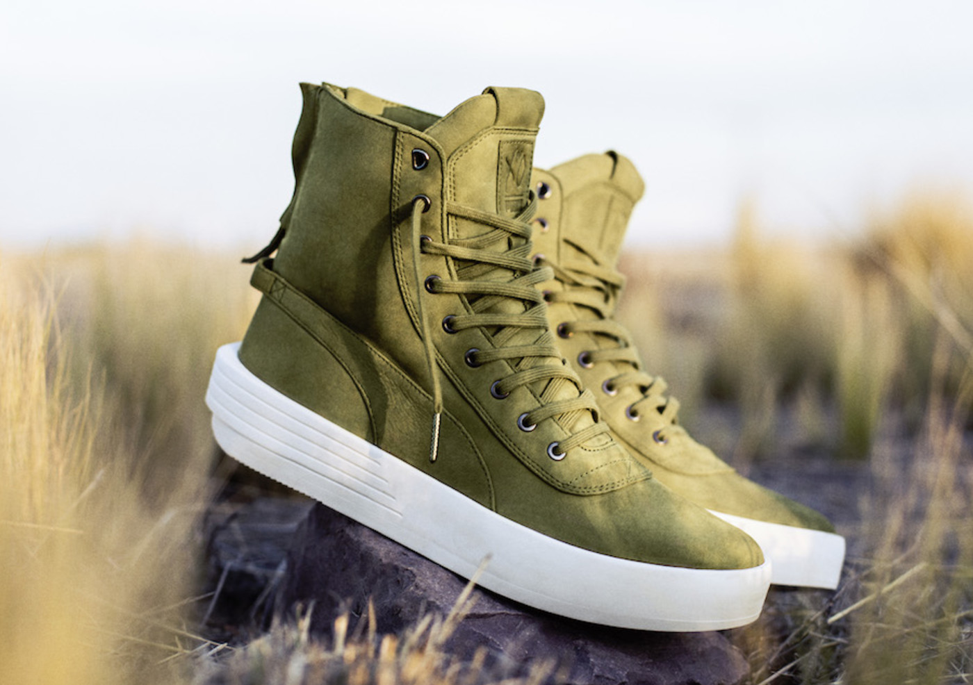 puma xo parallel olive green