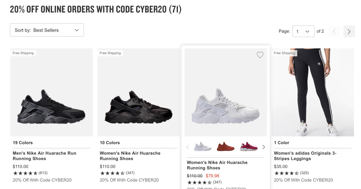 finish line cyber monday deals