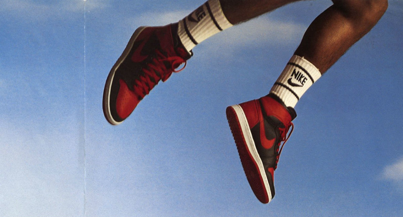 Майкл Джордан Air Jordan 1 запрещенная реклама 1985