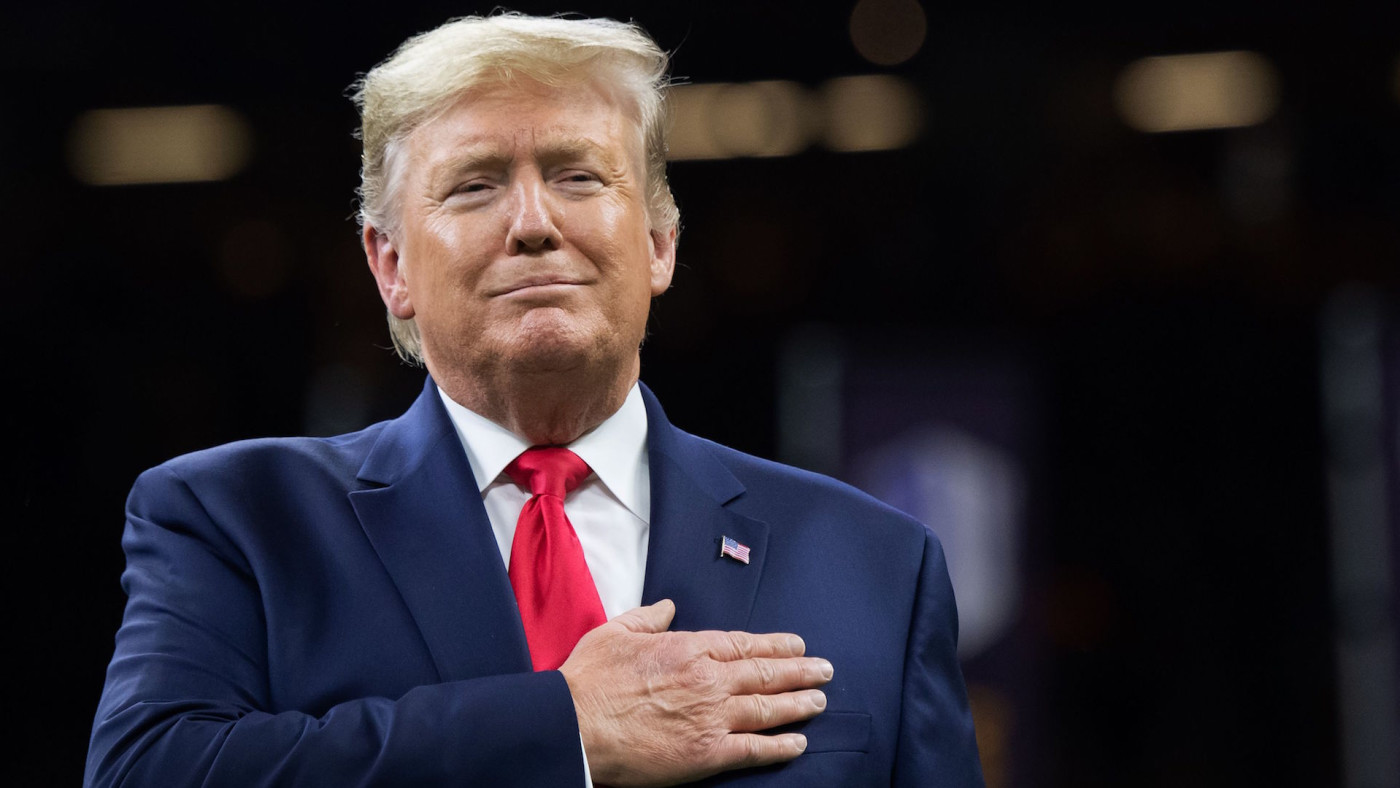 Trump Criticized For Fidgeting While National Anthem Played At Super Bowl Liv Watch Party Complex
