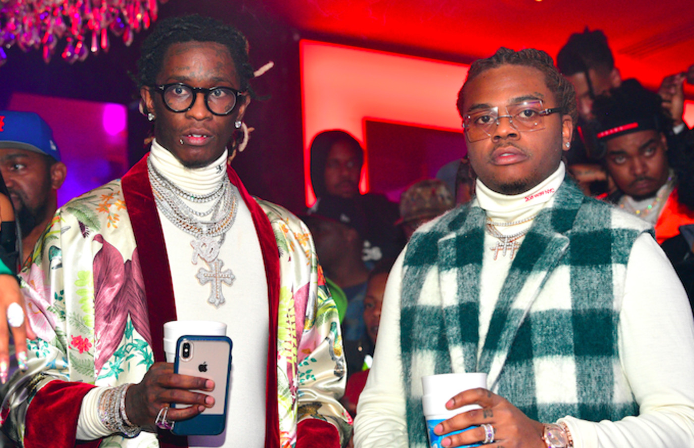 Gunna Takes Cue From Young Thug, Rocks Chanel Purse With No | Complex