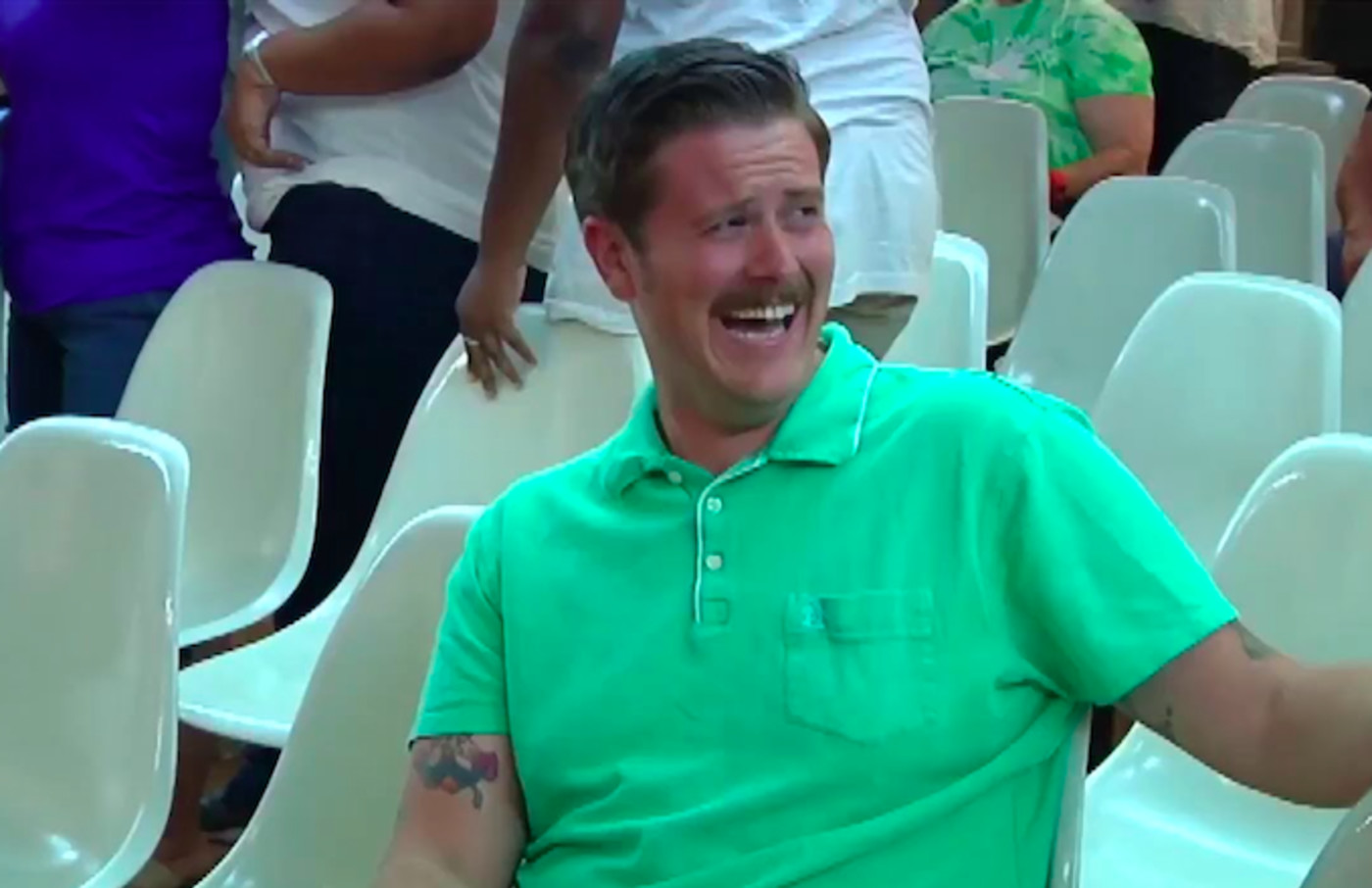 GreenShirtGuy Becomes Internet Legend After Laughing Uncontrollably at  Trump Supporters  Complex