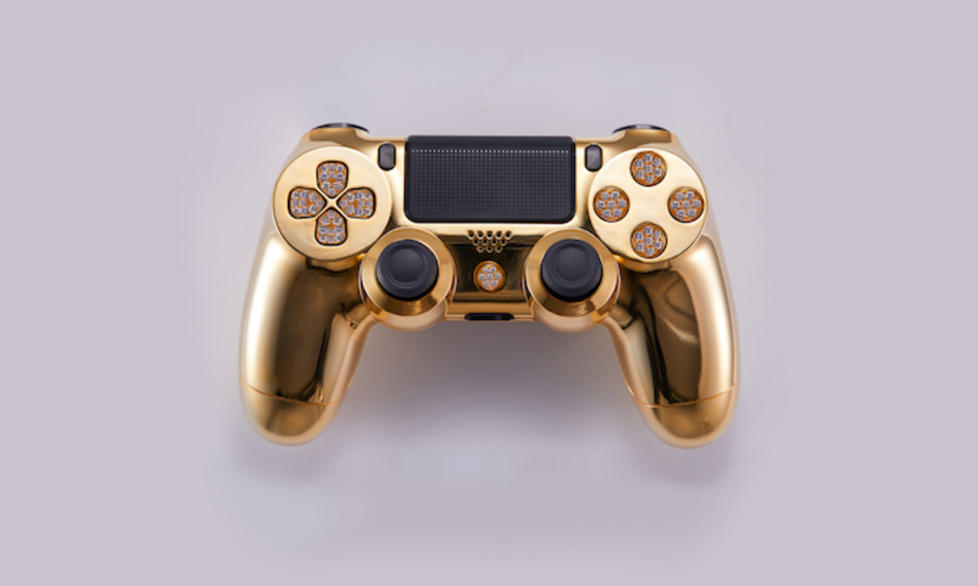 used gold ps4 controller