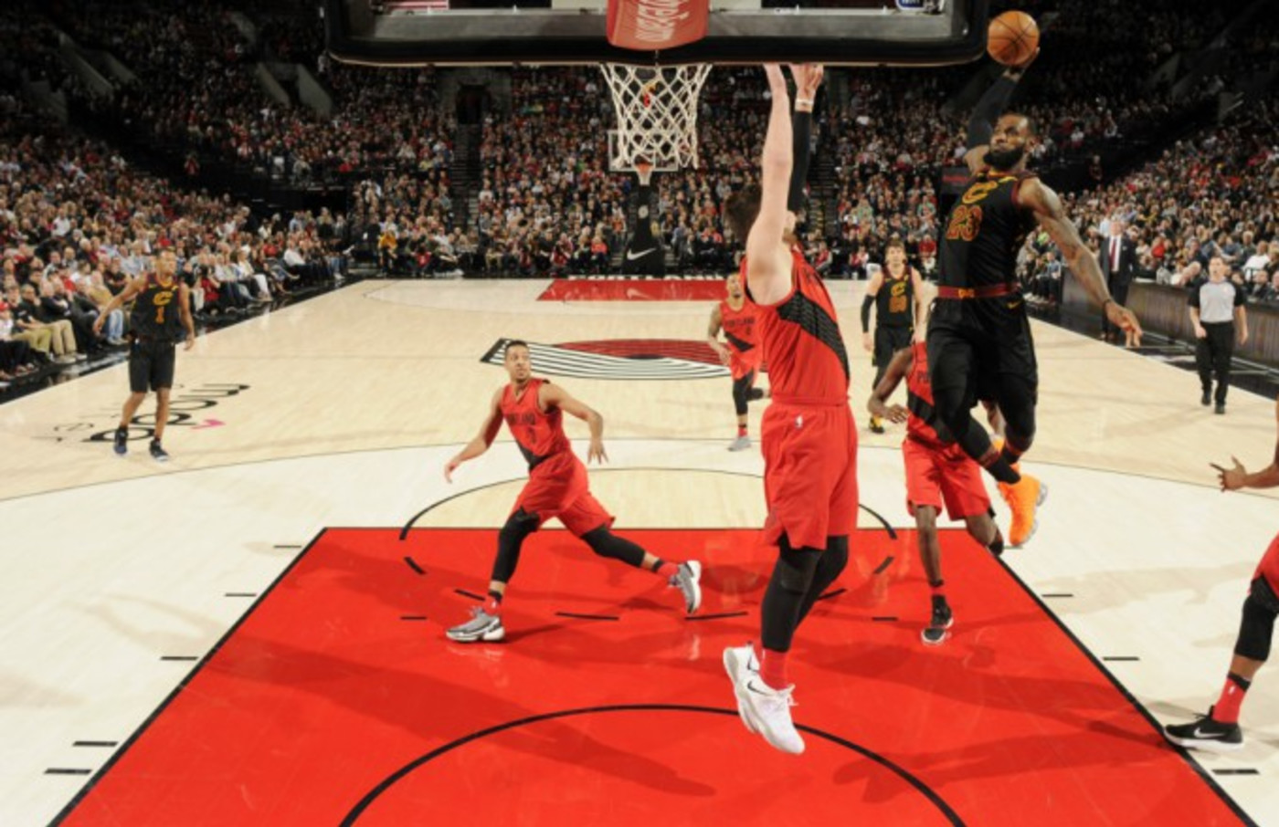 Lebron James Talks About His Absolutely Insane Dunk Over Jusuf Nurkic Complex