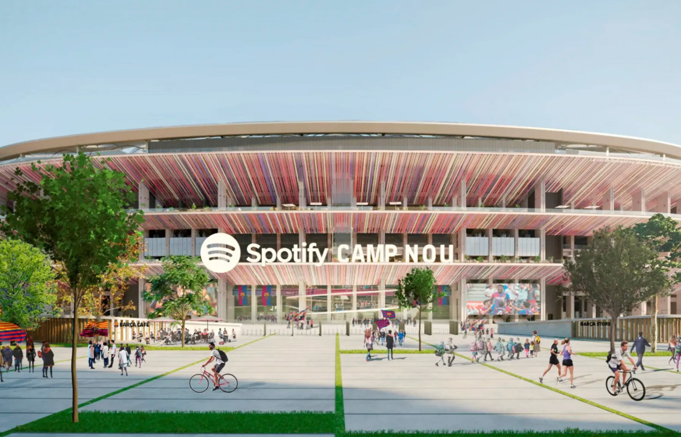 Camp Nou has been formally renamed as Barcelona FC's collaboration with Spotify gets underway