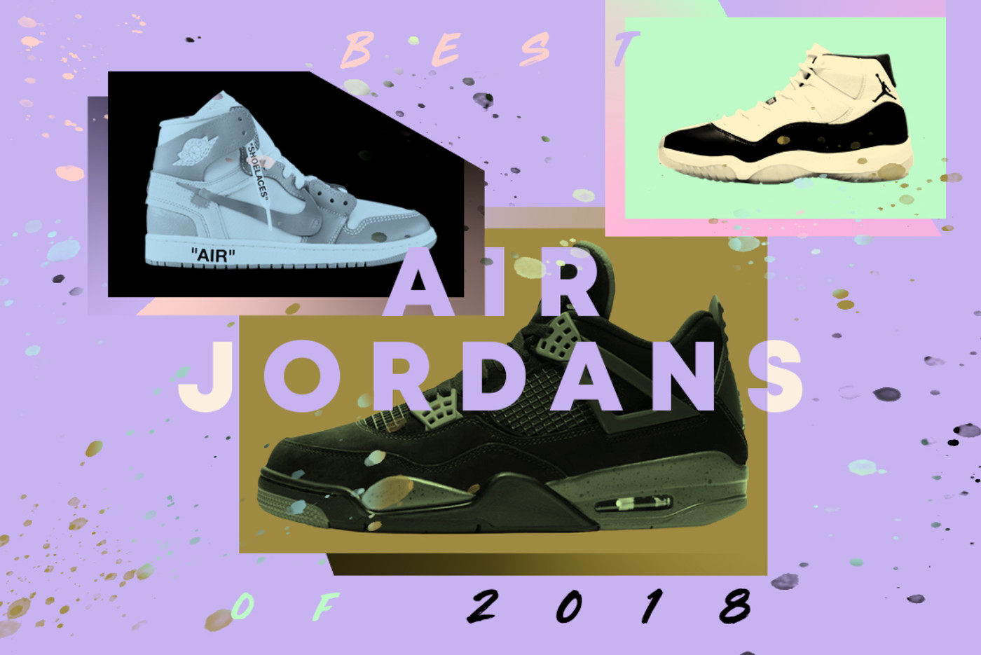 black and white jordans 2018