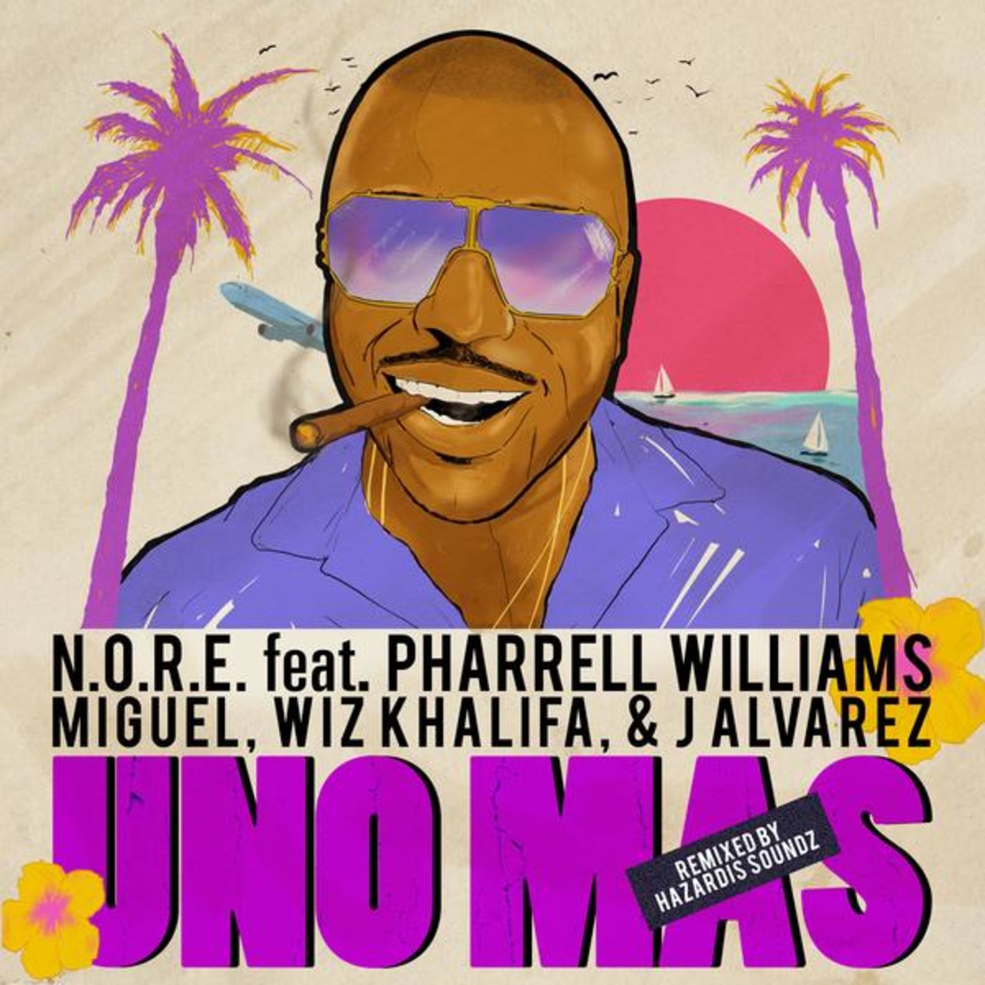 N O R E Gets Pharrell Miguel Wiz Khalifa And J Alvarez On Uno Mas Remix Complex