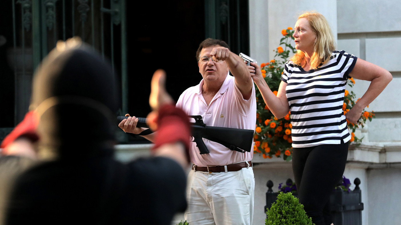 Ken And Karen Go Viral After Pointing Guns At Peaceful Protesters Complex