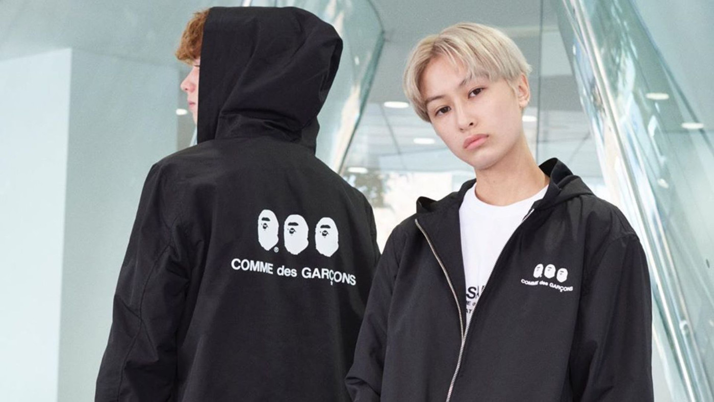 comme des garcons x bape