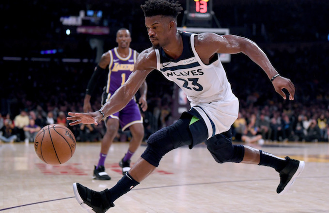 Watch Jimmy Butler Face The Lakers One Handed For Multiple Plays Complex