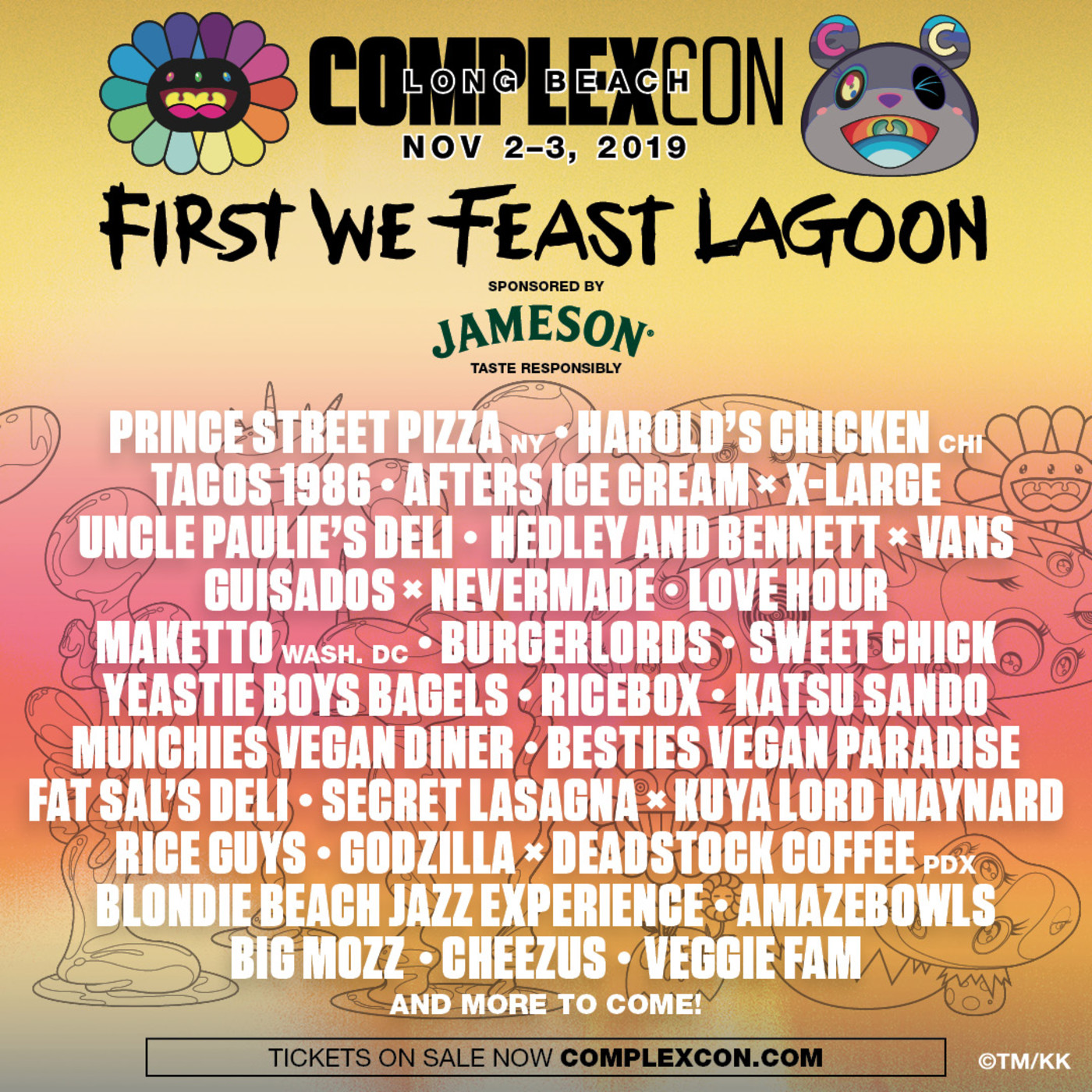 Here S The Food Lineup For The First We Feast Lagoon At Complexcon Long Beach 2019 Complex