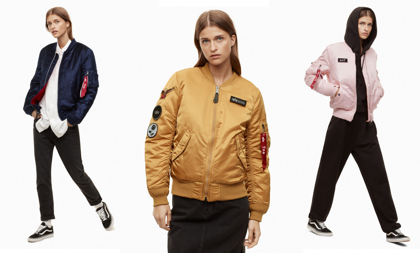 Aritzia Put Its Own Spin On Alpha Industries Iconic Ma 1 Bomber