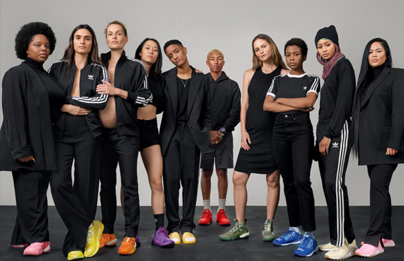 Napier amplificación Descortés Pharrell Champions Women's Rights With 'Now Is Her Time' Adidas Originals  Campaign | Complex