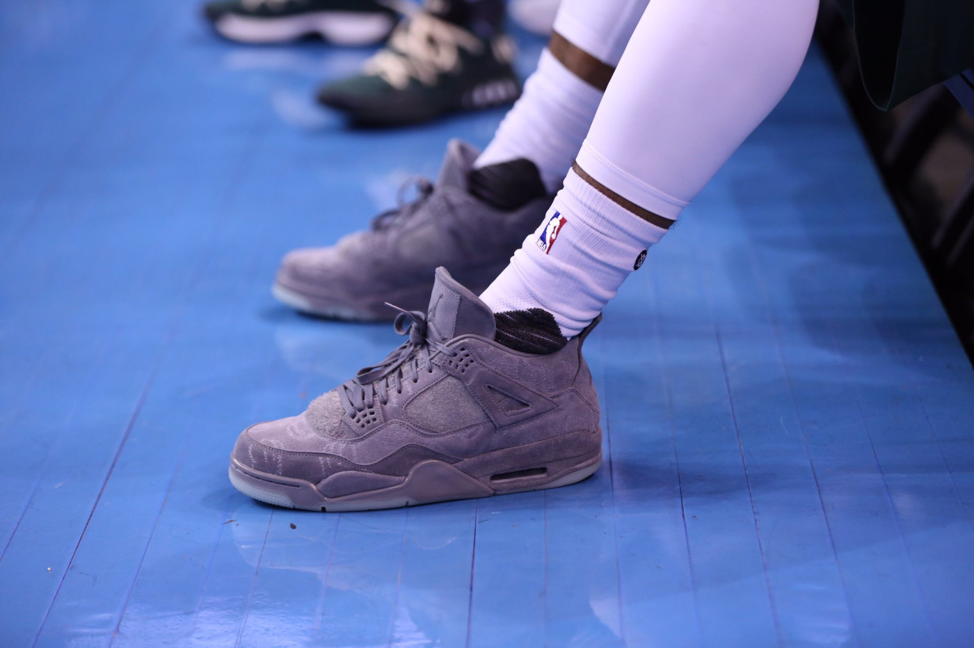 Gary Payton II's KAWS Air Jordan IVs 