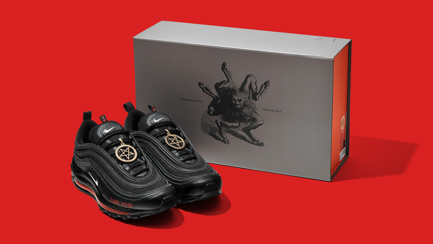 satan air max 97 lil nas x