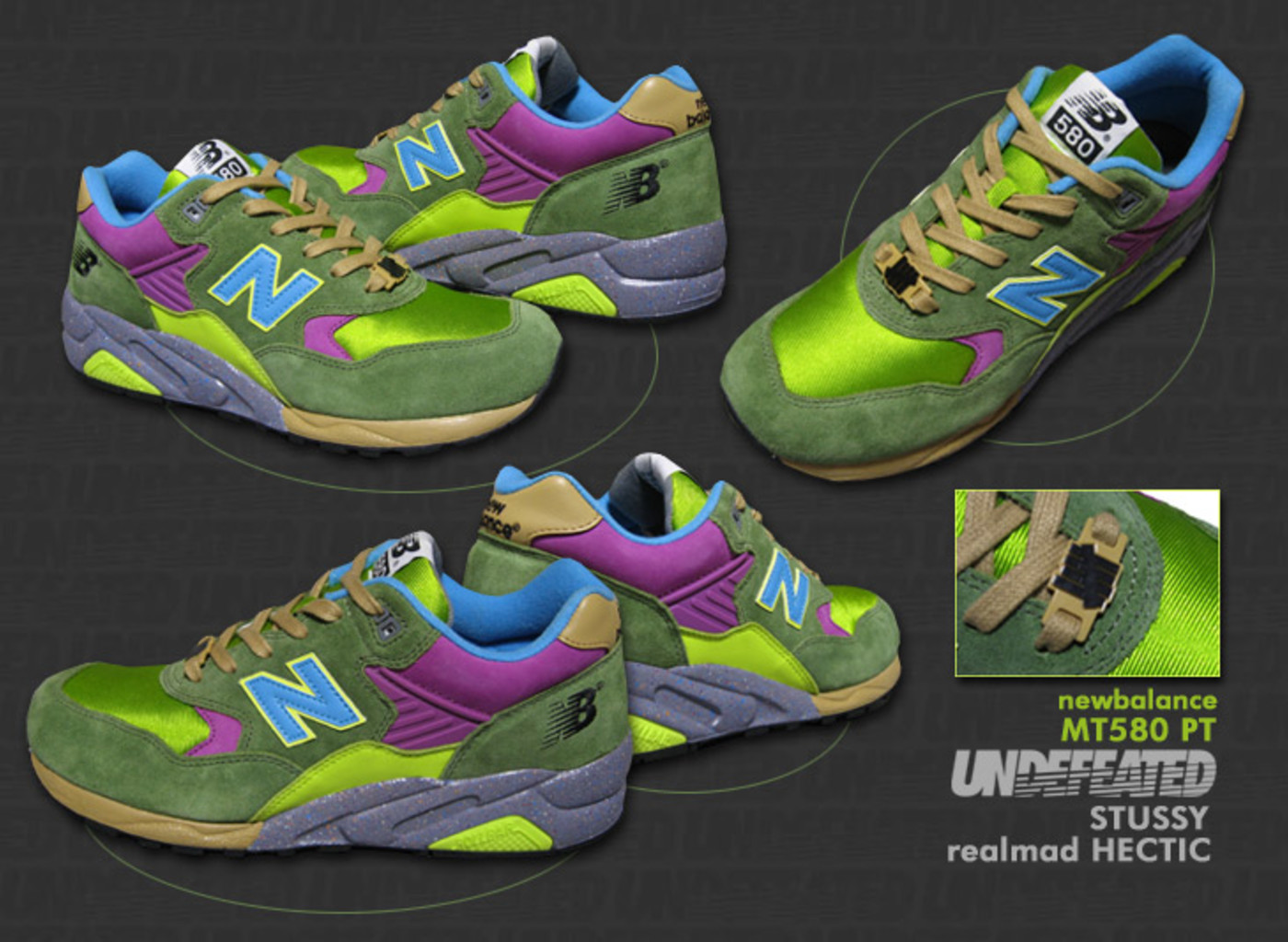 New Balance 580 X Undefeated Aqualeaf In