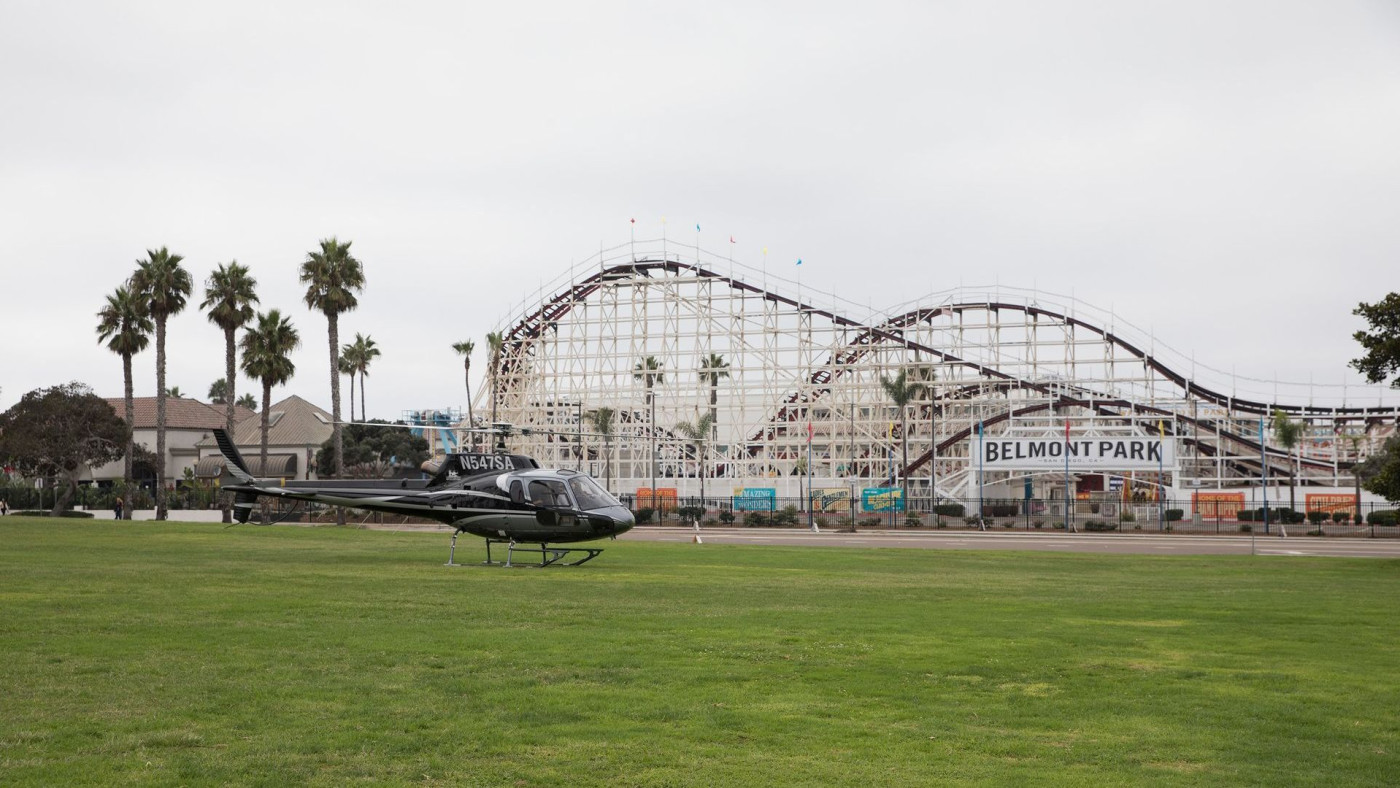pix Mission Beach Roller Coaster jump from roller coaster