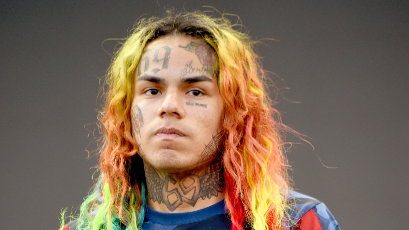 Tekashi 6ix9ine performs on the Rocky Stage