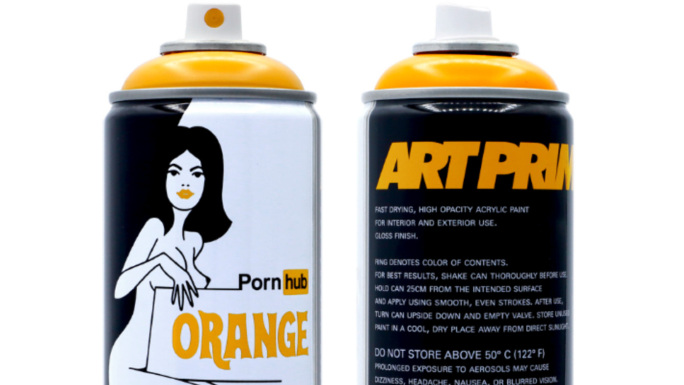 Pornhub And Art Primo Launch Spray Paint And Apparel Collection Complex