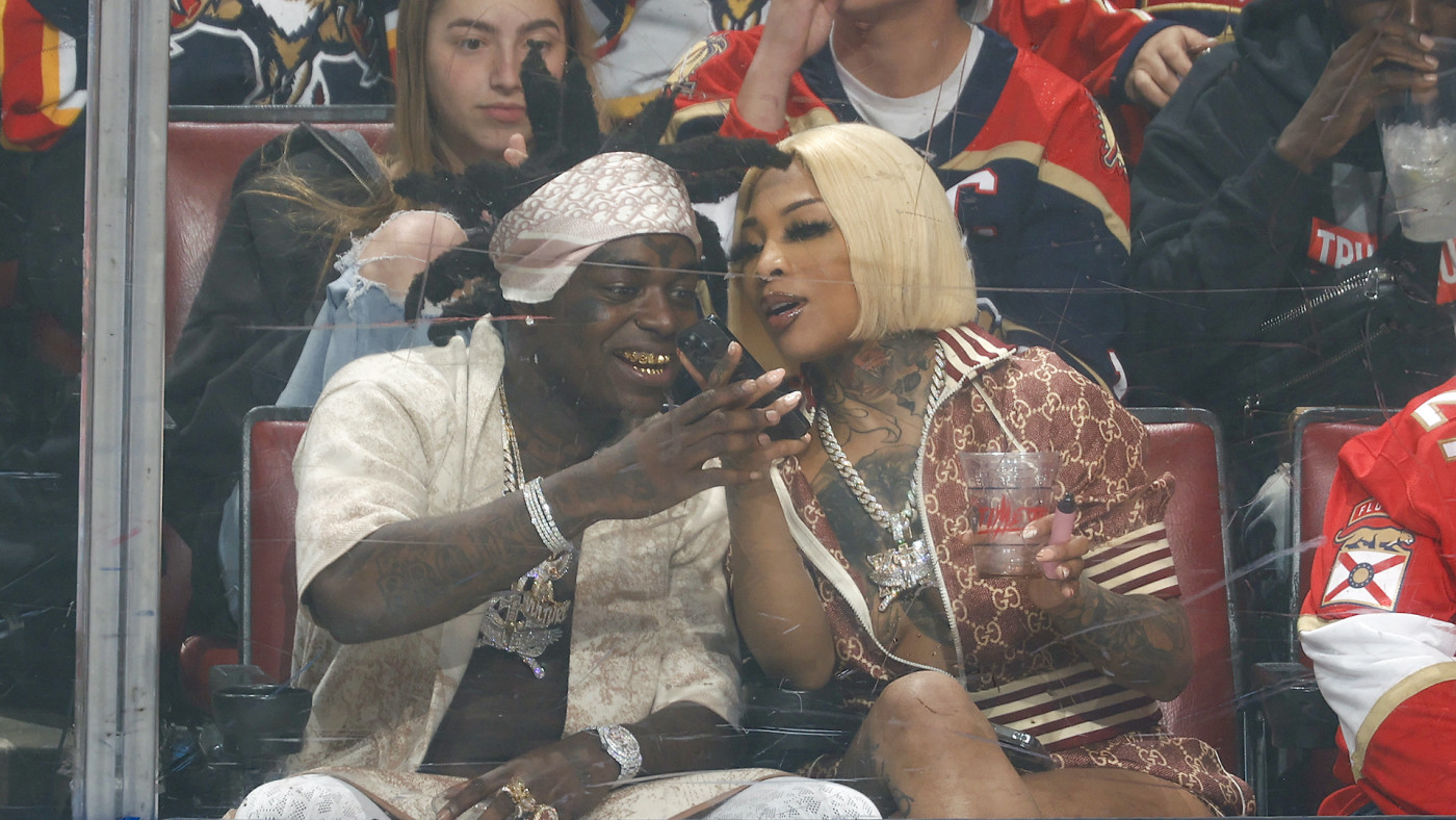 Kodak Black at NHL Game