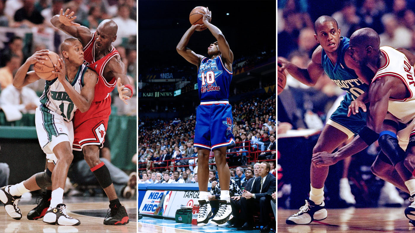 michael jordan wearing penny shoes