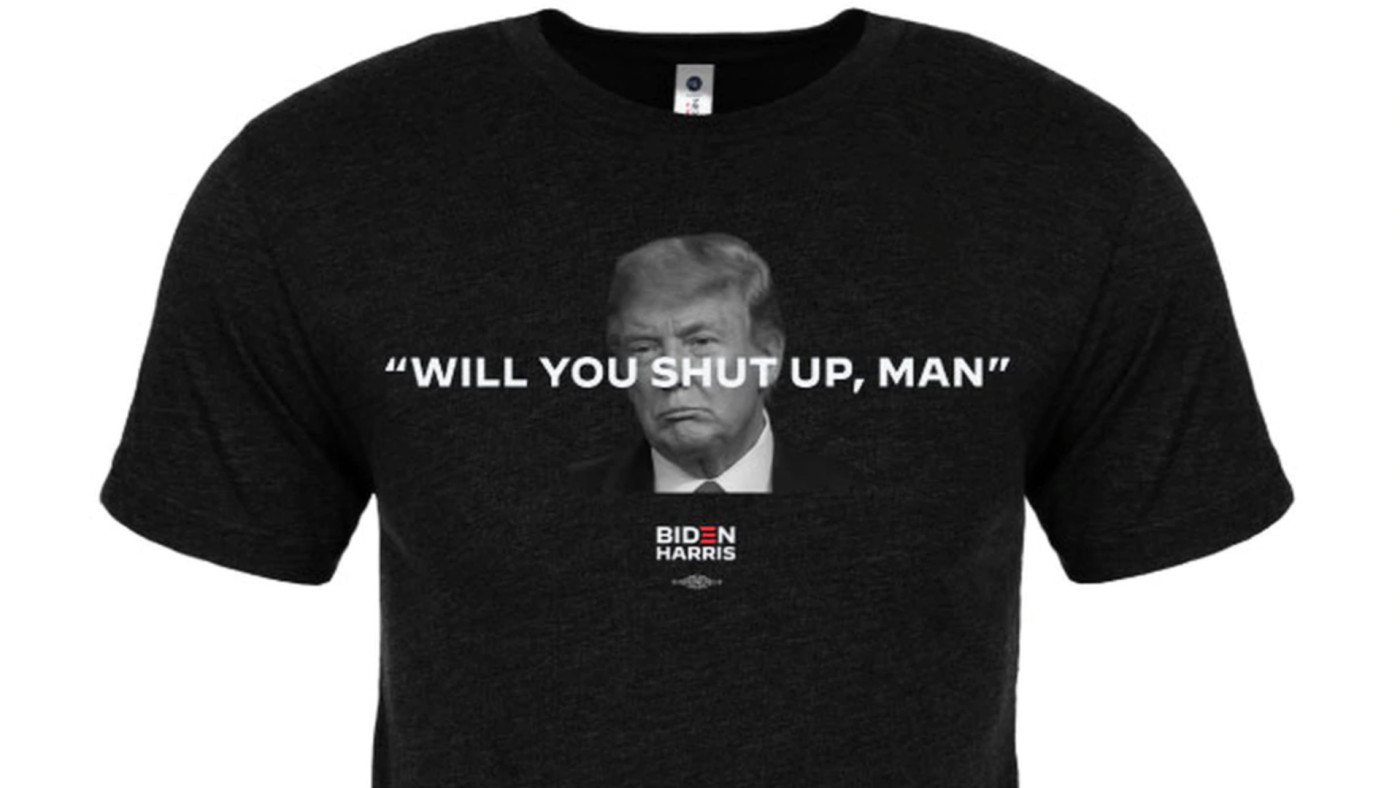 Joe Biden Selling Shirts With His Trump Debate Jab Will You Shut Up Man Complex