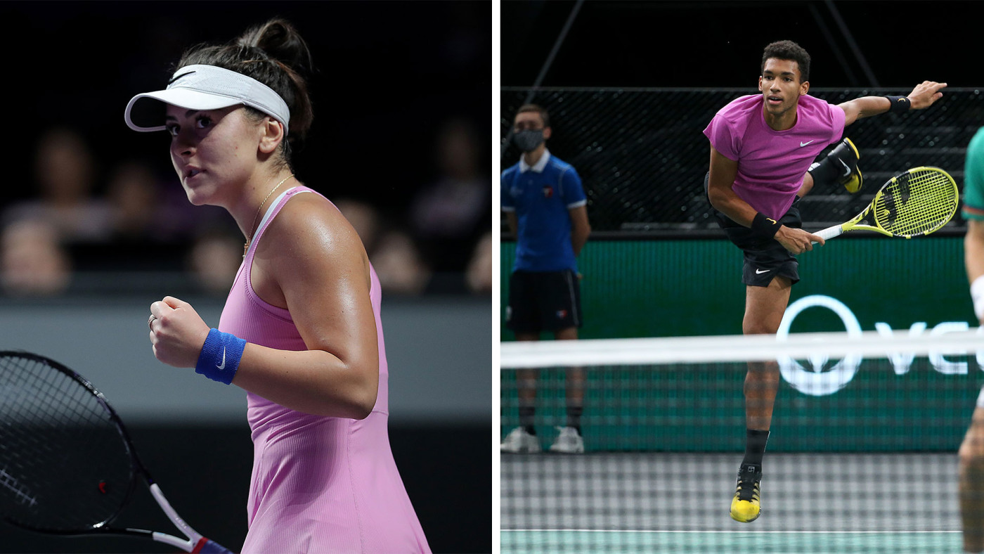 Bianca Andreescu Felix Auger Aliassime Come Together For Uplifting Wta At Complex Ca