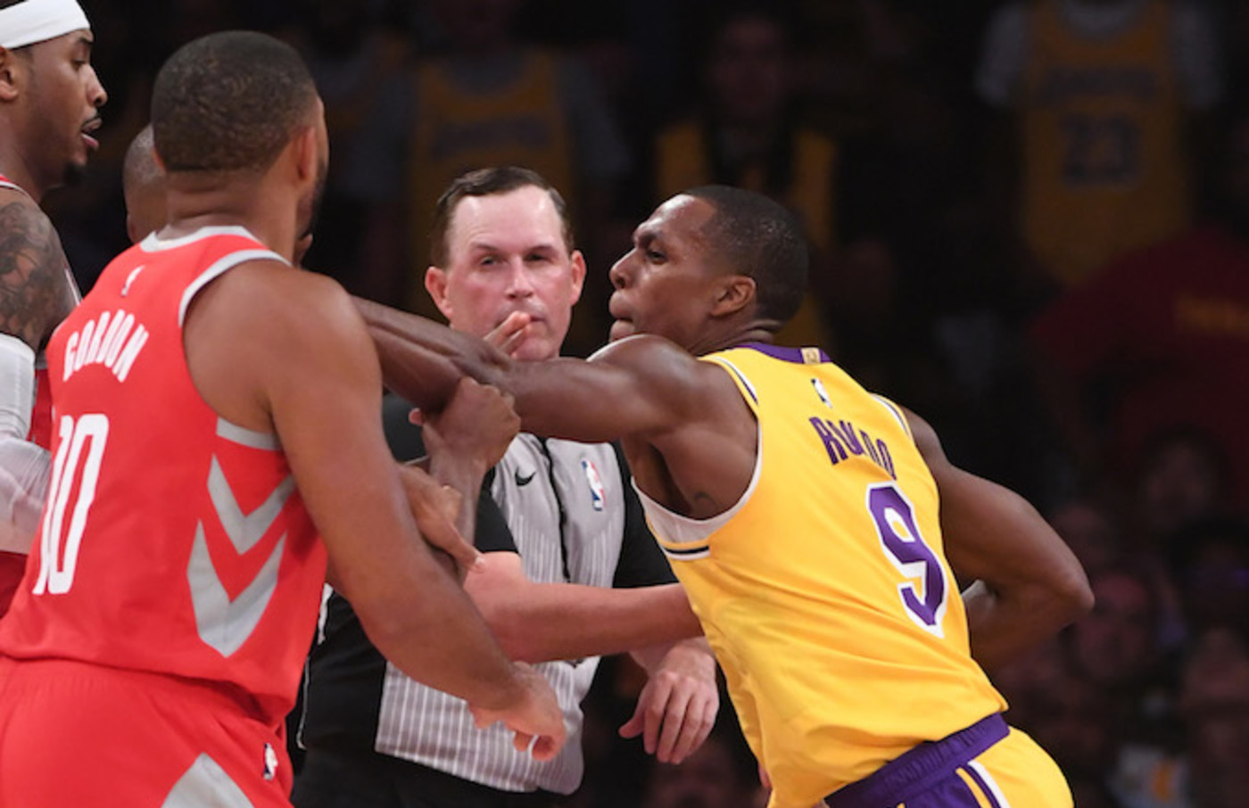 Rajon Rondo On What Sparked The Rockets Lakers Brawl The Game Complex