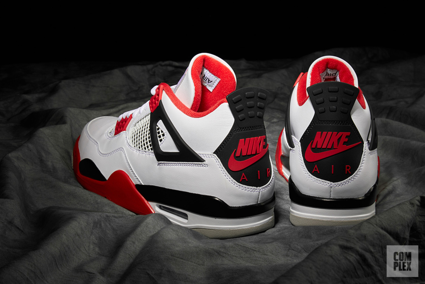 jordan 4 with nike air on back