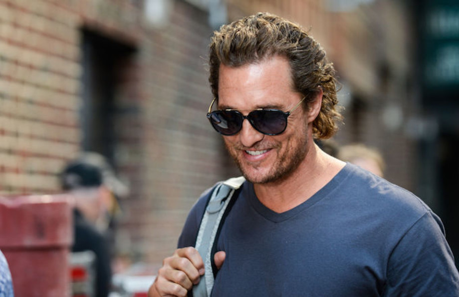 Matthew McConaughey Struck a Pose at a UT Basketball Practice and