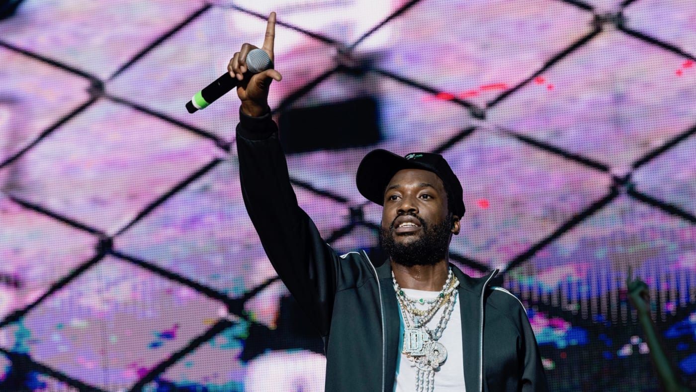 Recording artist Meek Mill performs at The Aretha Franklin Amphitheatre