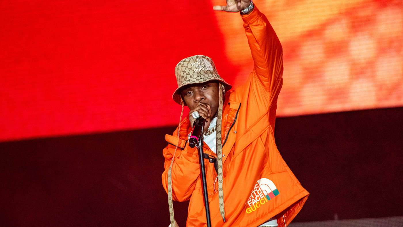 DaBaby performs during Rolling Loud at NOS Events Center