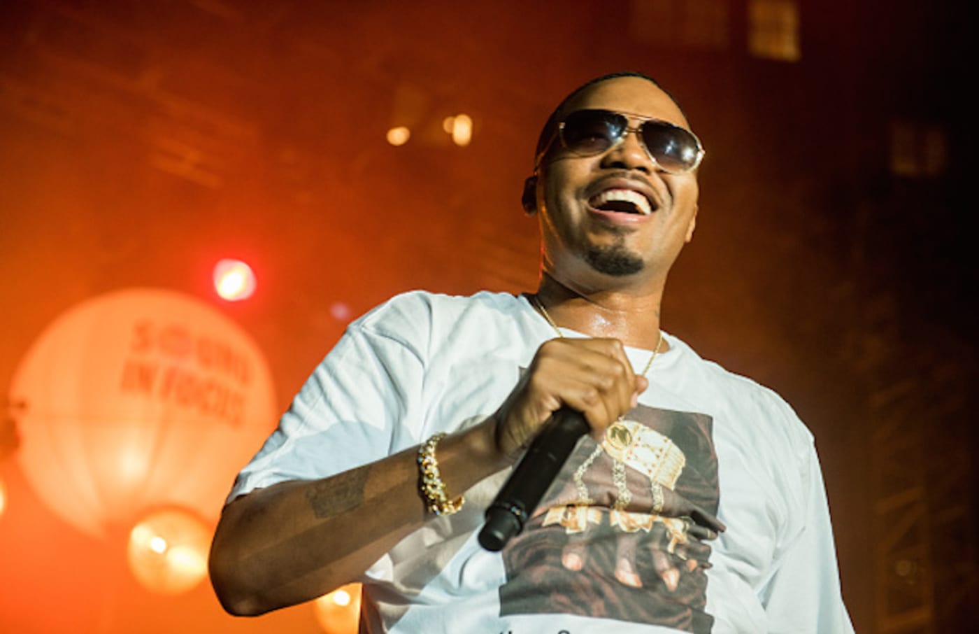 Nas performs during KCRW and The Annenberg Foundation's concert series