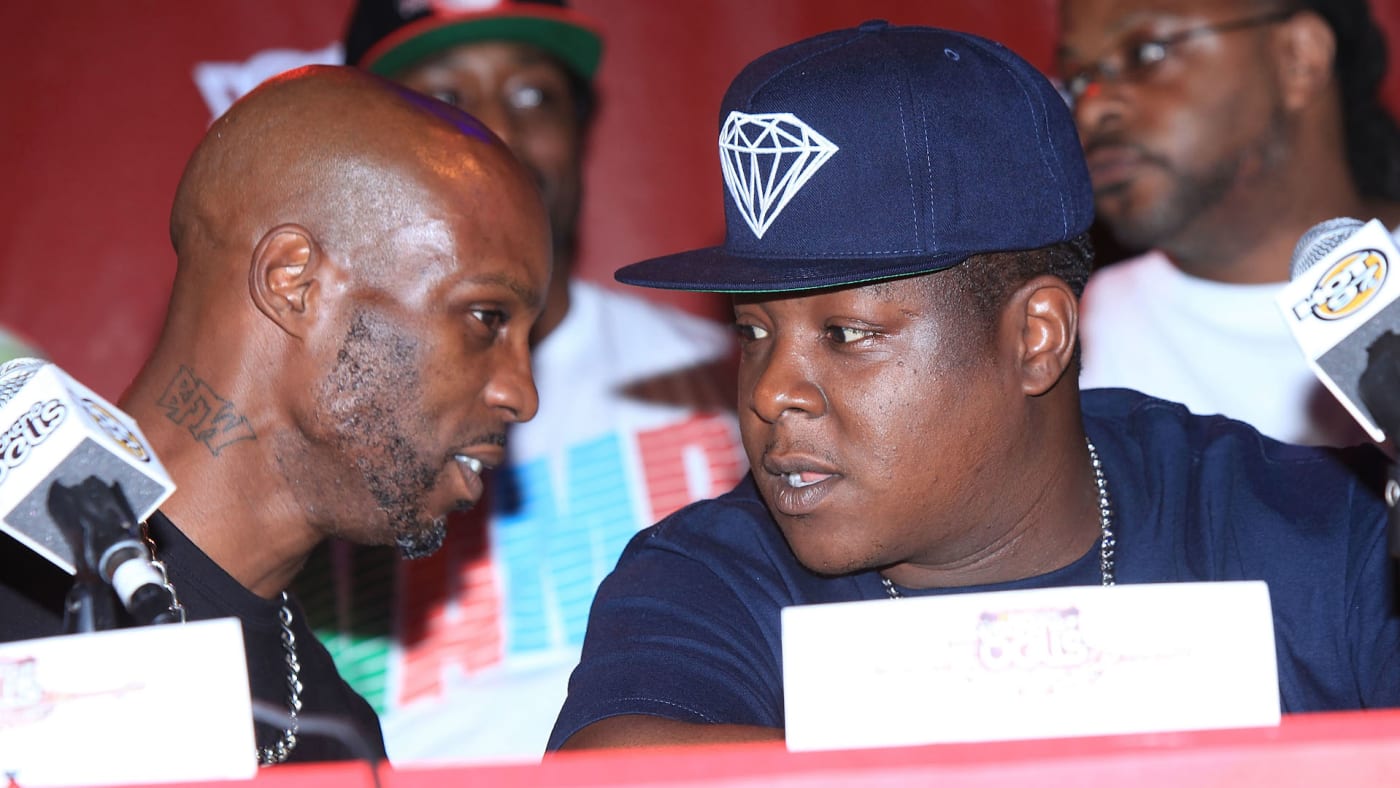 DMX and Jadakiss photographed in 2012