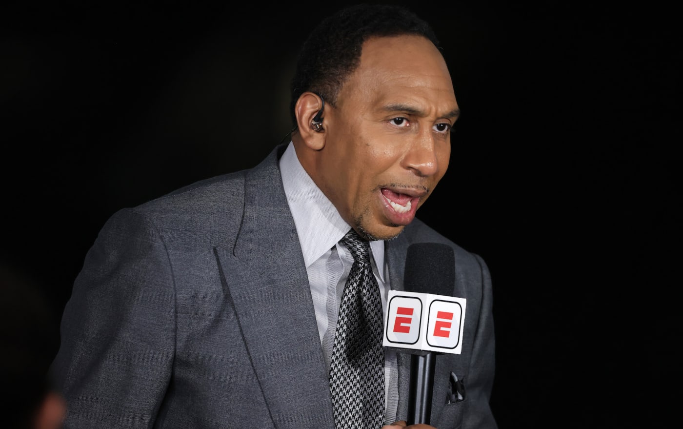 Stephen A. Smith on ESPN set during 2021 NBA Finals