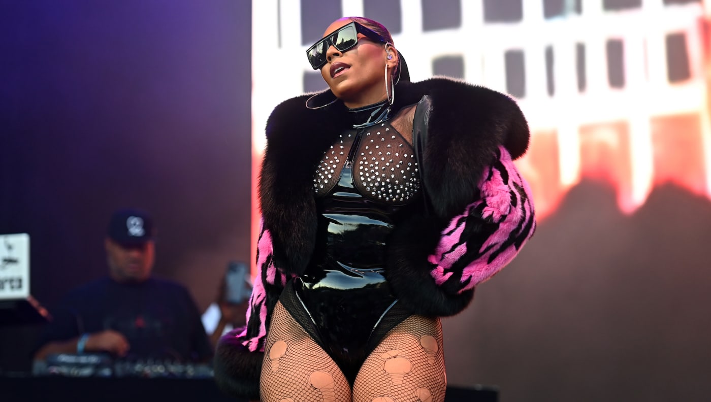 Singer Ashanti performs onstage during Day 2 of the 2022 ONE MusicFest at Central Park