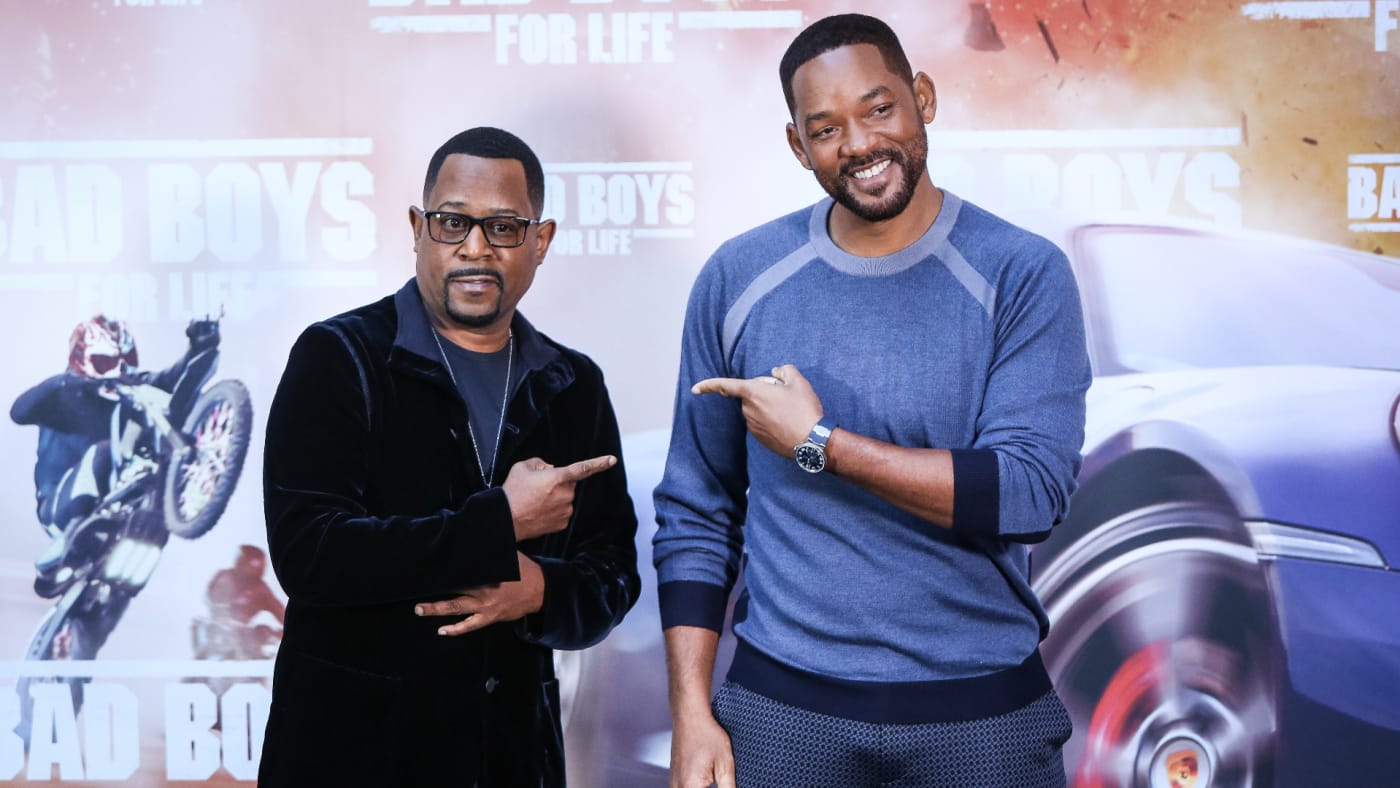 Martin Lawrence and Will Smith attend 'Bad Boys For Life' photocall.