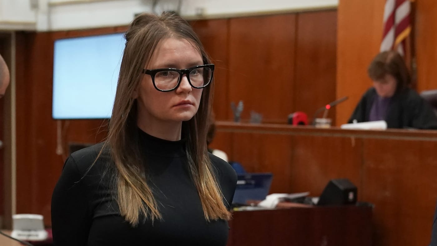 Fake German heiress Anna Sorokin is led away after being sentenced in Manhattan Supreme Court