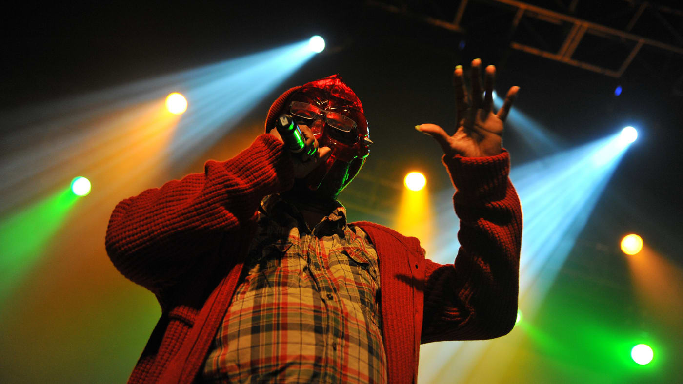Doom performs on stage at The Forum on November 16, 2013 in London, United Kingdom