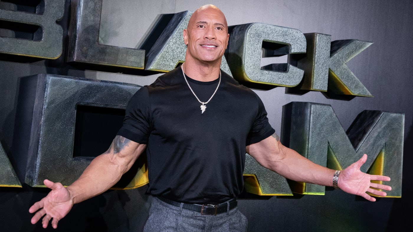 Dwayne 'The Rock' Johnson re-created his cringeworthy throwback