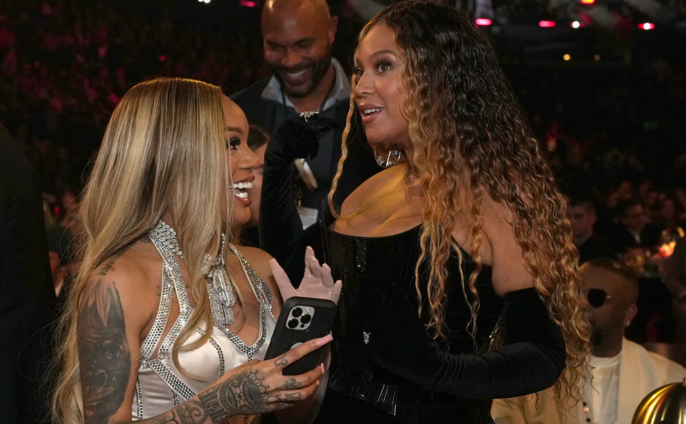 GloRilla meets Beyonce at 2023 Grammys