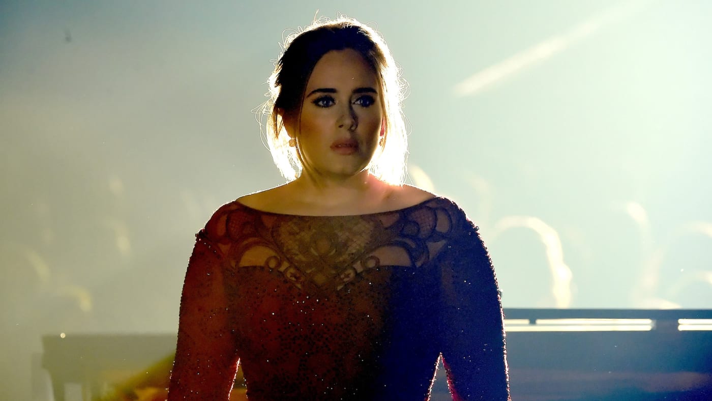 Adele at the 2016 Grammy Awards
