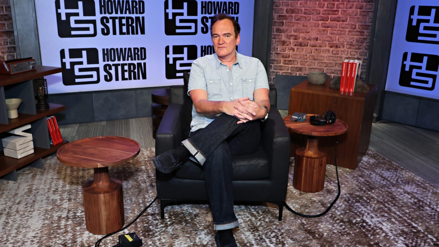 Quentin Tarantino visits SiriusXM's 'The Howard Stern Show' at SiriusXM Studios