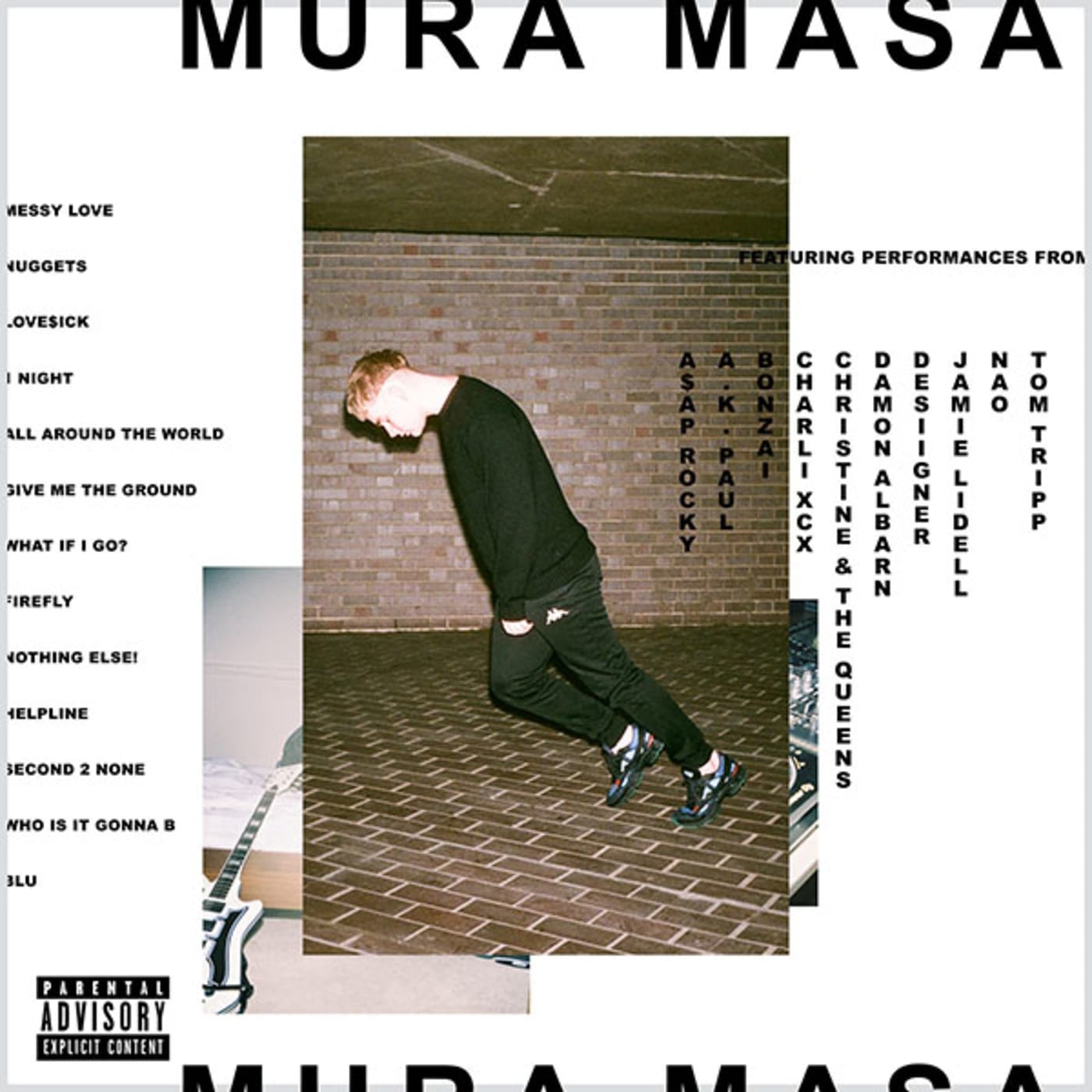 This is a photo of Mura Masa.
