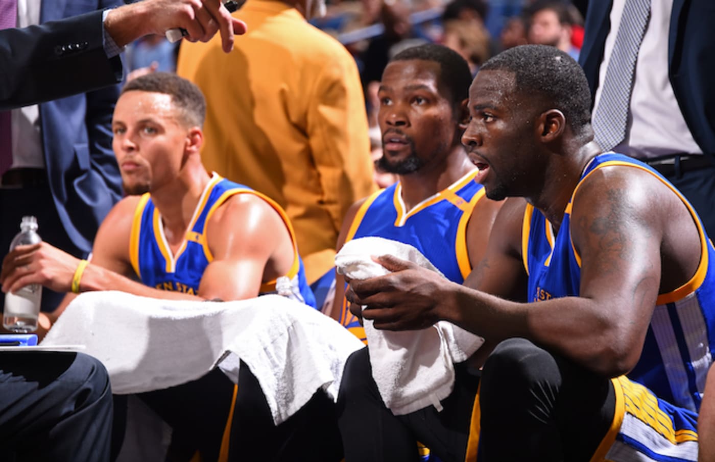 Steph Curry, Kevin Durant, Draymond Green
