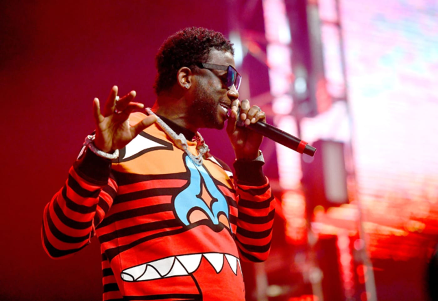 Gucci Mane performs onstage at the Rolling Loud Festival