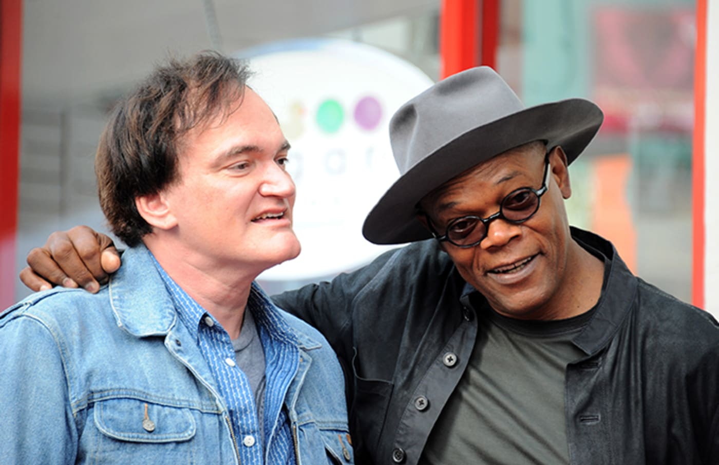 Tarantino and Samuel L Jackson