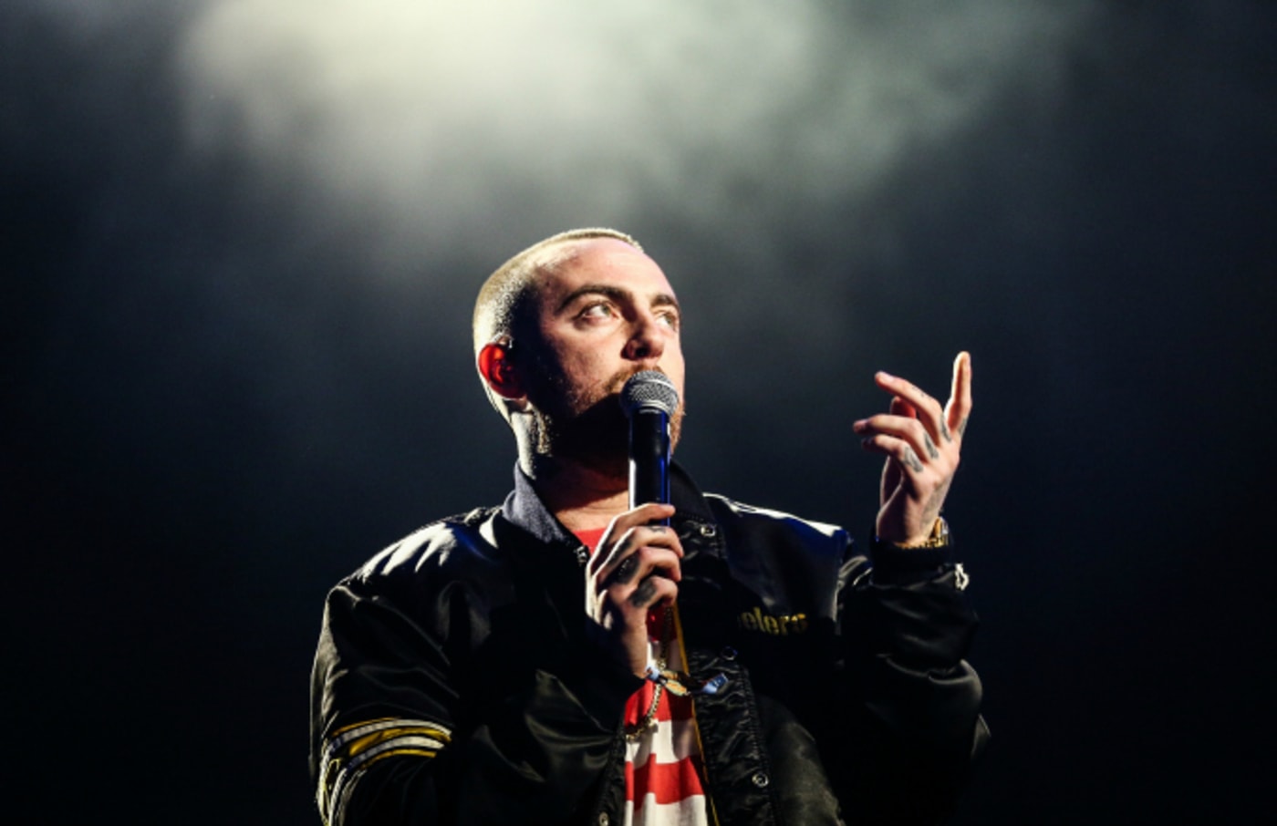 Mac Miller performs on the Camp Stage during day 1 of Camp Flog Gnaw Carnival